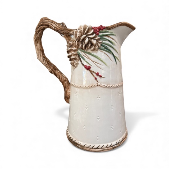 Fitz & Floyd "FOREST FROST" 90 oz. Pitcher - Picture 4 of 7